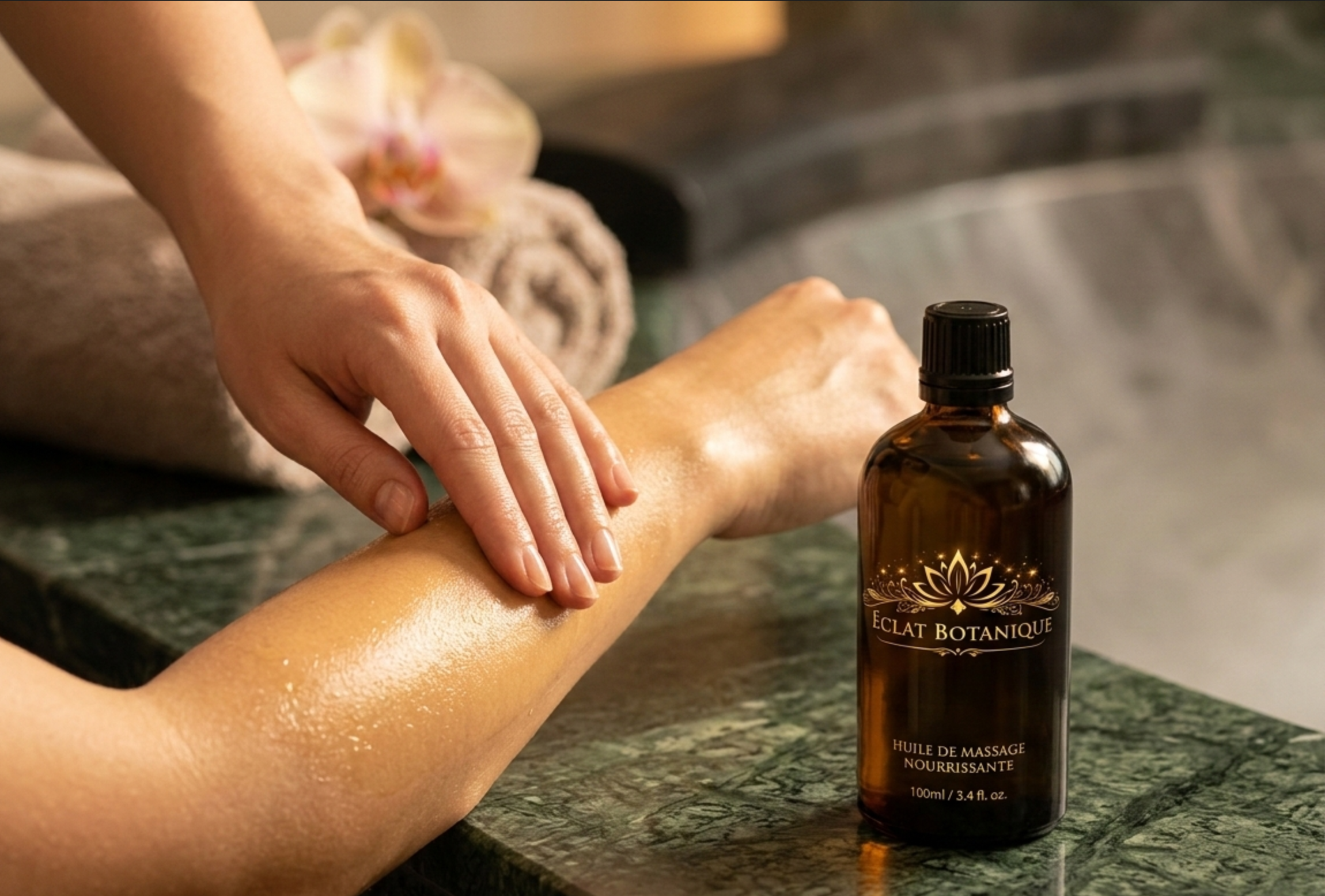 Huile de massage Éclat Botanique